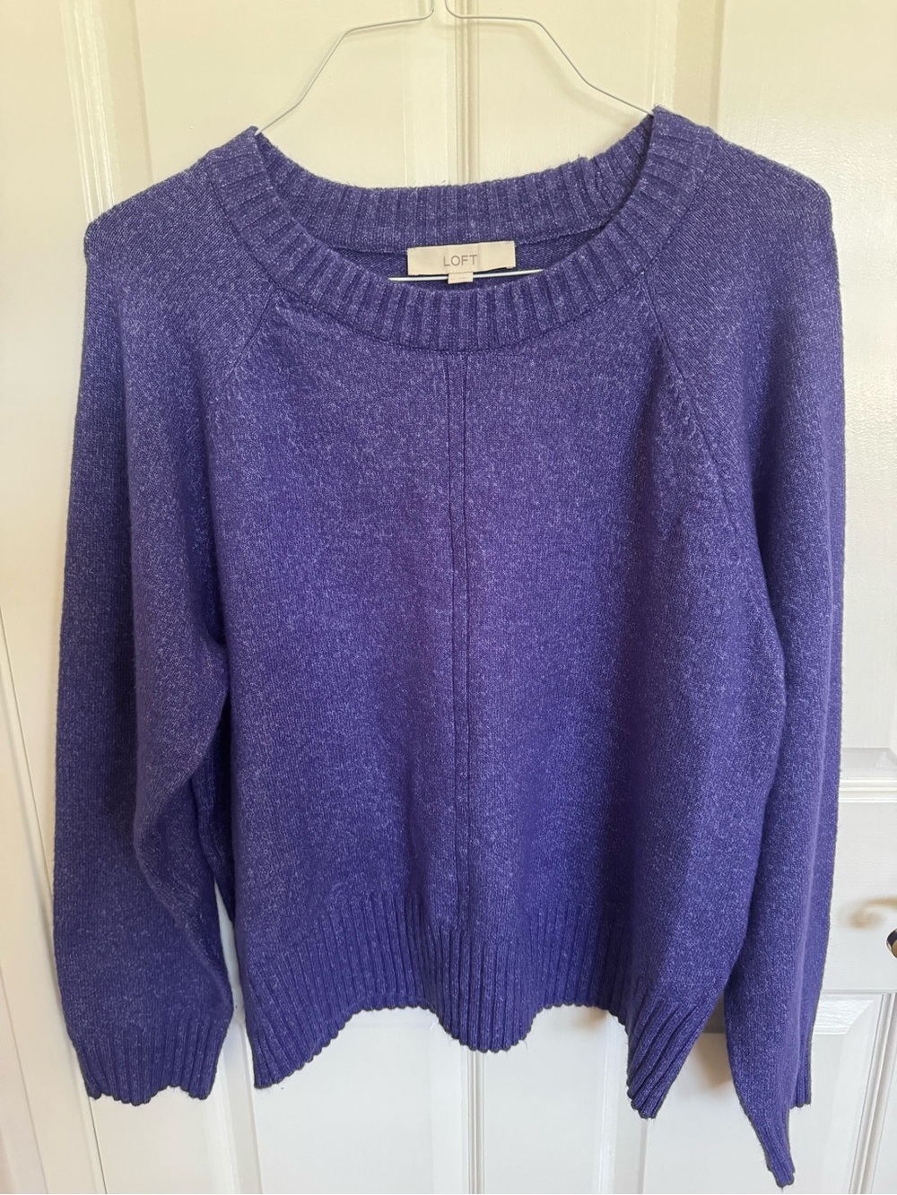 NWOT LOFT size XL purple sweater. Oversized. Super comfortable!